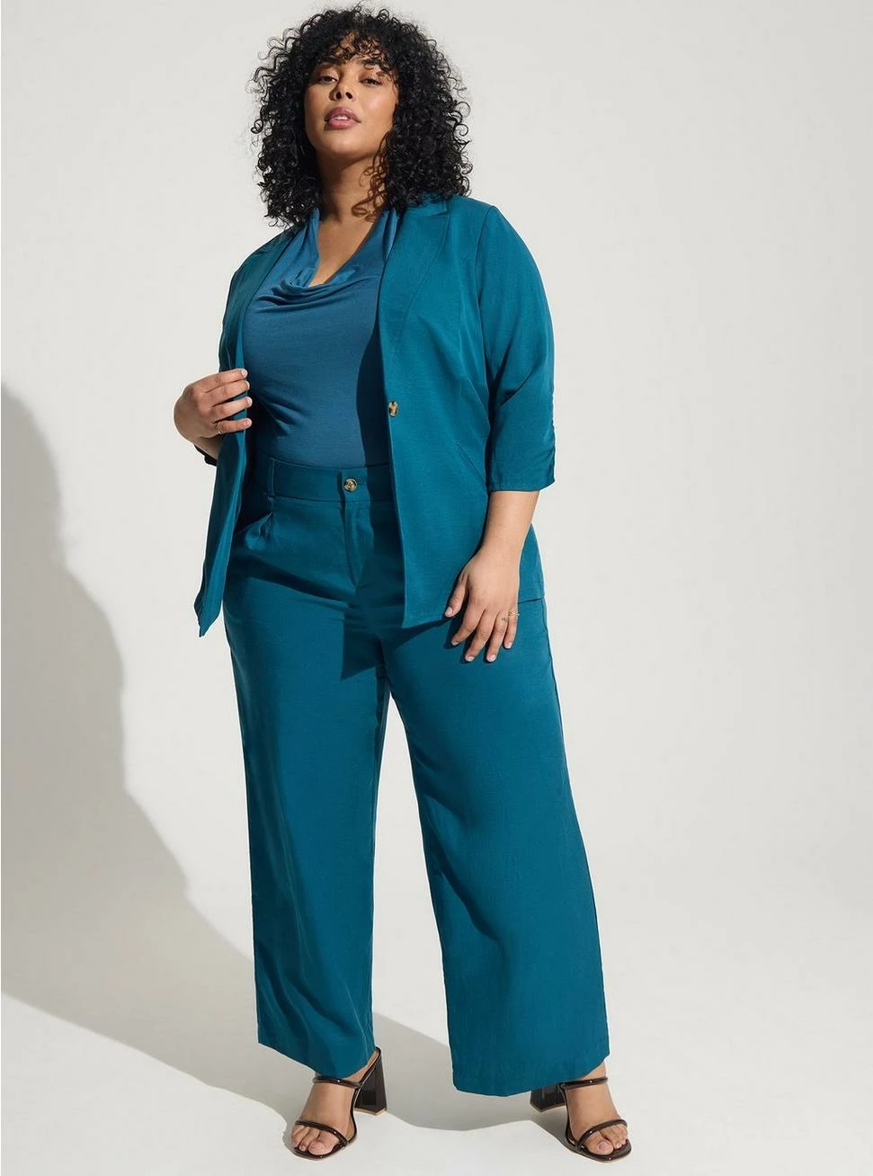 TORRID Studio Linen Blazer - Image 4