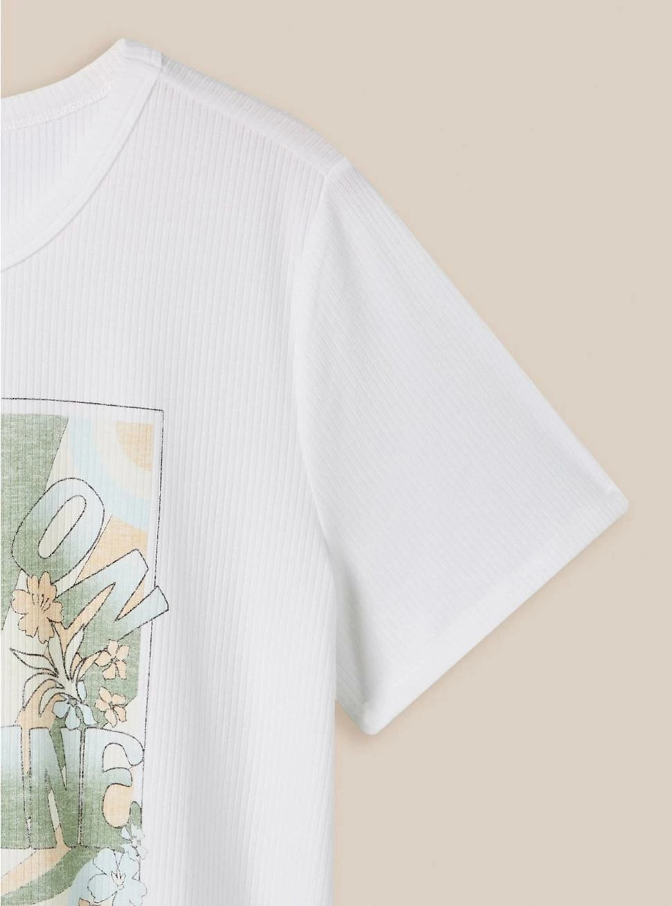 Null Bring The Sun Super Soft Rib Crew Neck Tee - Image 2