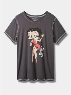 TORRID Betty Boop Classic Fit Cotton Crew Seam Tee