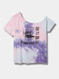 TORRID Polaroid Classic Fit Cotton Off Shoulder Tee