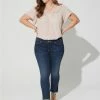 TORRID Gauze Smocked Yoke Ruffle Top