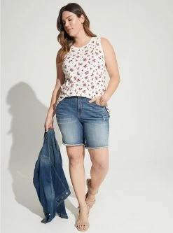 TORRID Vintage Super Soft Slub Crew Neck Tank