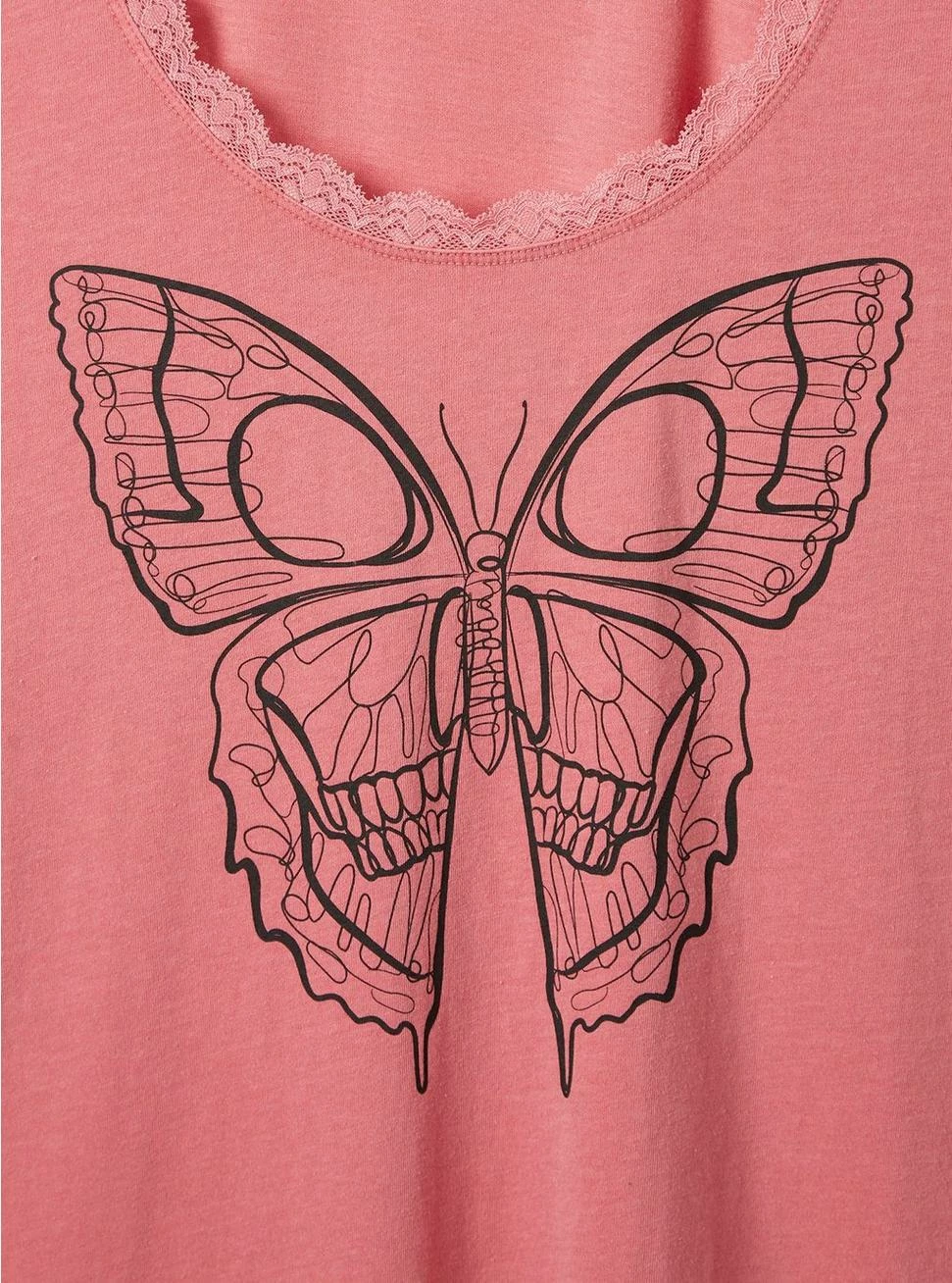 Null Butterfly Cotton Scoop Neck Tank - Image 4