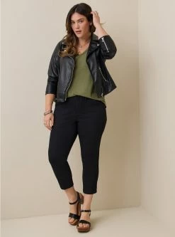TORRID Crop Aviator Skinny Stretch Twill Mid-Rise Pant