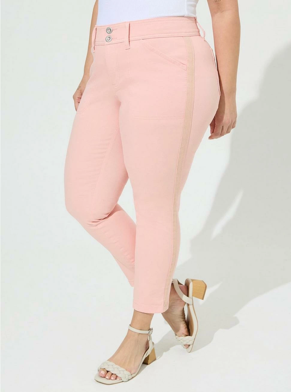 TORRID Crop Aviator Skinny Stretch Twill Mid-Rise Pant - Image 2