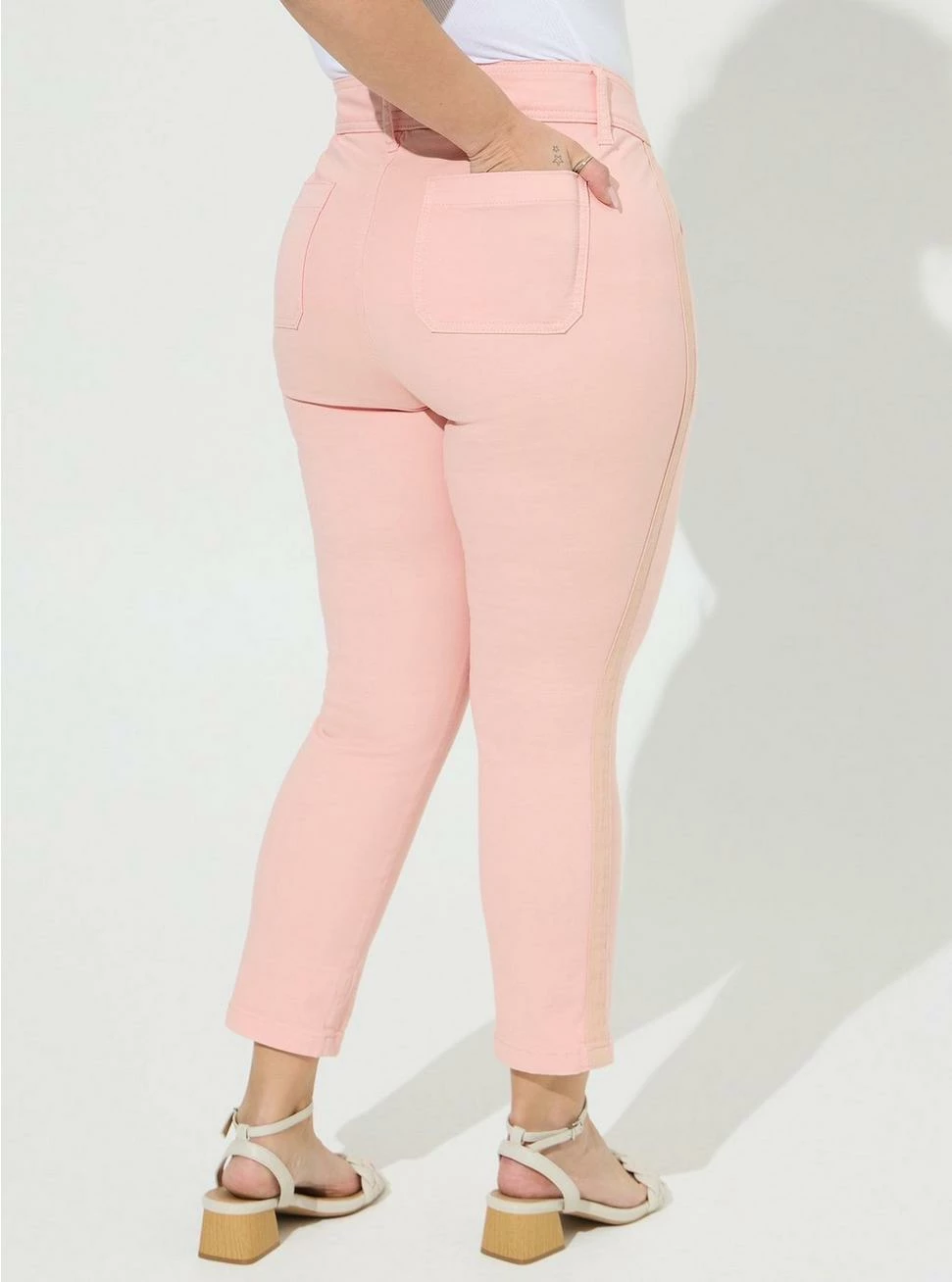 TORRID Crop Aviator Skinny Stretch Twill Mid-Rise Pant - Image 3