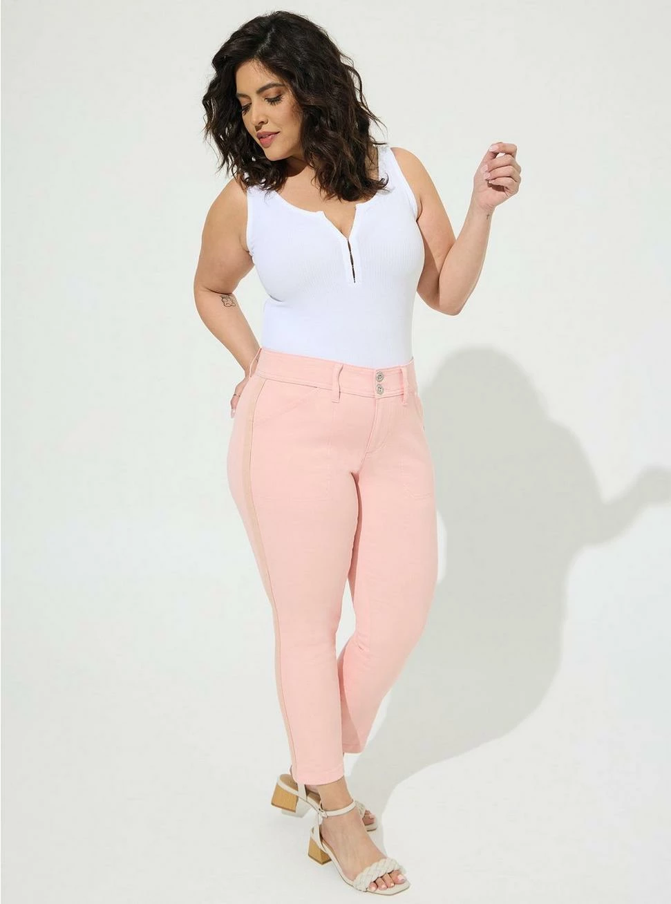 TORRID Crop Aviator Skinny Stretch Twill Mid-Rise Pant