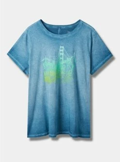 Null The Bay Vintage Cotton Crew Neck Tee