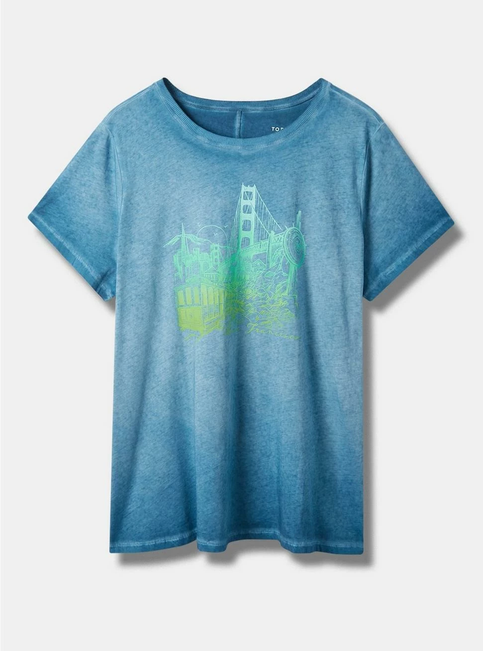 Null The Bay Vintage Cotton Crew Neck Tee