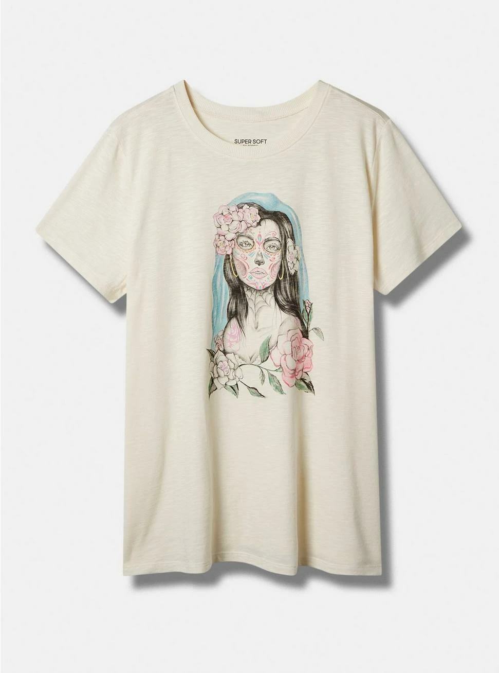 Null Water Muerta Vintage Super Soft Slub Crew Neck Tee - Image 4