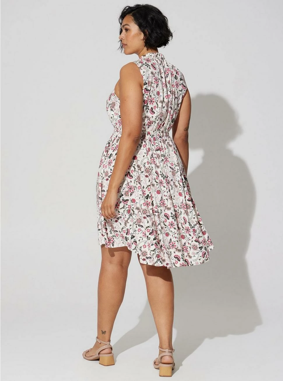 TORRID Mini Stretch Challis Hi-Low Dress - Image 2