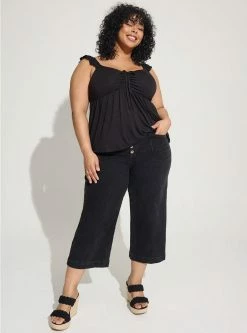 TORRID Crop Wide Leg Classic Denim High-Rise Jean