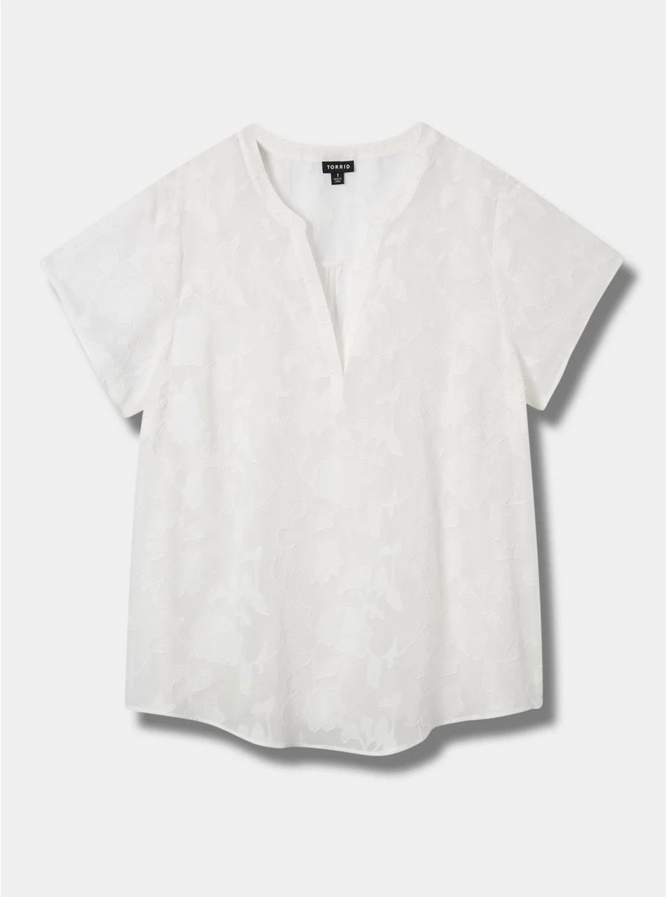 TORRID Clip Floral Chiffon Split Front Blouse - Image 5