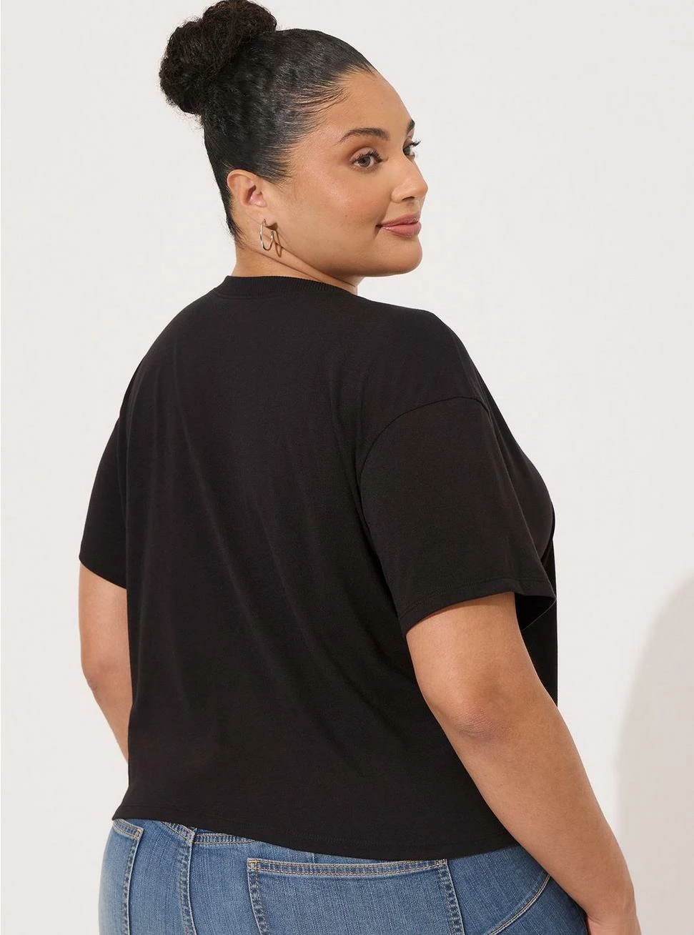 TORRID Relaxed Signature Jersey Crew Neck Crop Tee - Image 3