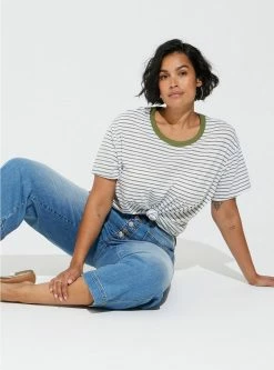 TORRID Relaxed Signature Jersey Crew Neck Crop Tee