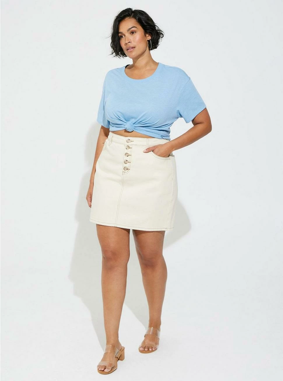 TORRID Relaxed Signature Jersey Crew Neck Crop Tee