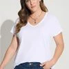 TORRID Cotton V-Neck Tee