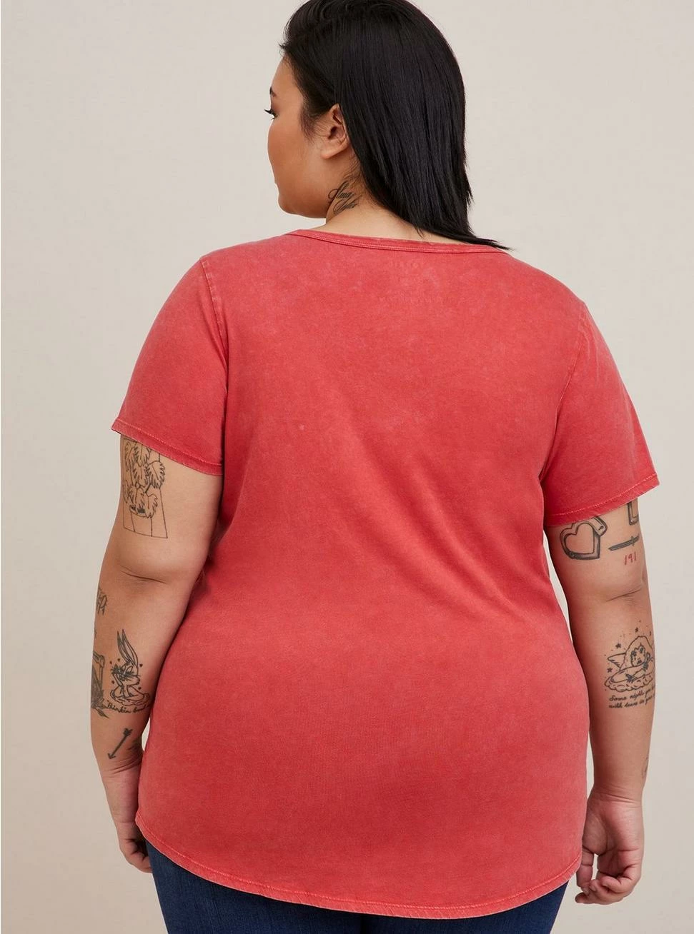 TORRID Cotton V-Neck Tee - Image 3